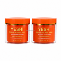 Contenants cosmétiques en plastique PET double couche de 500 g pour hydratant capillaire et crème pour le visage, avec couvercle à vis doré et logo personnalisé