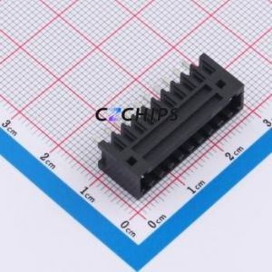 DB2EVC-2.54-10P-BK Plug-in Terminal Block Through hole,P=2.54mm Connector Board-to-Board / Socket - Closed 1x10P 2.54mm Black - Product Image 1