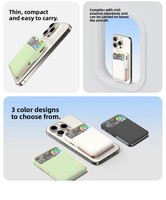 Magnetischer Lüfter Powerbank 2-in-1 15W Kabelloses Schnellladegerät Handy-Kühler Mobiler Halter LED Digital-Display Stromversorgung