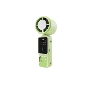 Ventilateur portable mini pliable à main, turbo, 100 vitesses réglables, vent puissant, refroidissement, batterie 3000 mAh, emballage en boîte couleur - Product Image 1