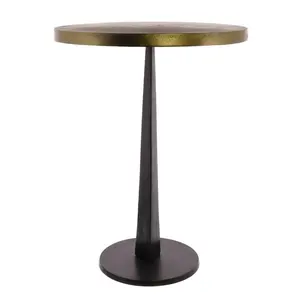 Tavolino moderno per soggiorno tavolino di lusso di vendita caldo per ristorante dell'hotel tavolino da consolle in metallo dal Design classico