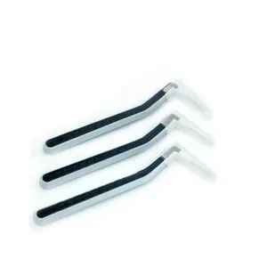 Mundhygiene L-Form abgewinkelte Inter dental bürsten Picks Nylon bürste Kunststoff Pick