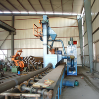 Machine de sablage pour le nettoyage et l'élimination de la rouille des tubes et tuyaux en acier Jichuan / Sablageuse, capacité 3500 kg, garantie 1 an