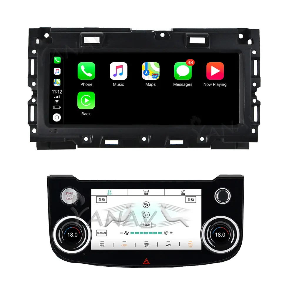 Écran d'air Navigation Stereo Radio Head Unit Carplay Android 12 Car Radio GPS Multimedia Player Audio Pour Jaguar XE XEL 2015-19