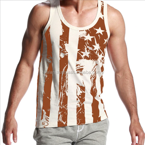 KITTM10 <b>White</b> Knitted Plus Size Men's Tank Top Casual Fitness Gym Clothing Breathable Quick Dry Eco-Friendly 100% Cotton Logo - Product Image 5