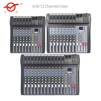 Mélangeur audio professionnel système de sonorisation mélangeur bluetooth usb 4 6 8 12 16 canaux
