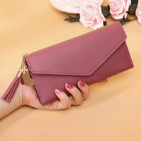 Dompet Wanita Terlaris Bergaya Instagram, Dompet Pendek Multi-Kartu, Dompet Lipat Tiga Kecil, Tempat Kartu Pelajar, Dompet Koin