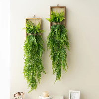 YM vert artificiel lierre tentures soie persan herbe plante feuilles mur pour Thanksgiving & saint valentin & décoration de noël