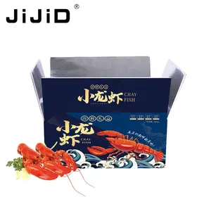 JIJID, холодная доставка, крутая гофрированная Изолированная картонная коробка, алюминиевая фольга, изолированные коробки для упаковки замороженных продуктов
