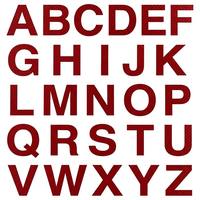 Autocollants en fibre de carbone rouge 3D personnalisés, lettres autocollantes DIY A-Z, autocollants en vinyle imperméables à usage unique pour portes de voiture