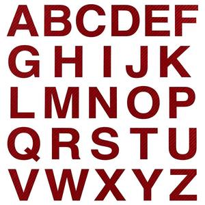 Adesivos de Letras em Fibra de Carbono Vermelha 3D Personalizados DIY A-Z Autoadesivos à Prova d'Água para Portas Automotivas - Product Image 4