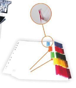 Machine automatique d'index de papeterie Machine de découpe d'onglet de cahier Machine de stratification d'onglet de collage d'index creux - Product Image 3