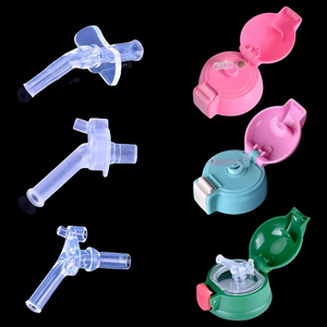 ถ้วยดูดซิลิกาเจลเกรดอาหารสำหรับเด็กถ้วยน้ำเก็บความร้อนพร้อมหลอดดูดอุปกรณ์เสริมทั่วไปตามสั่ง - Product Image 1