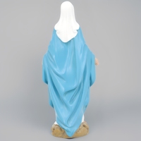 Produits en stock, vente en gros d'usine, statues religieuses catholiques, couronne vintage en résine pour statue de la Vierge Marie, résine miraculeuse