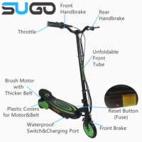 Trottinette électrique pliable 120W, Scooter à deux roues de 5.7 pouces pour enfants, prix complet d'usine, CE
