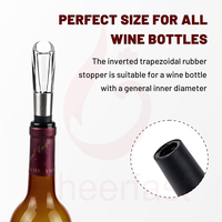 Descente — ensemble cadeau Portable en acrylique noir, outils de qualité alimentaire avec poignée en métal, bec ajouré, vin rouge