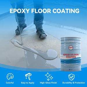 Peinture époxy aqueuse trois-en-un Qianlang pour sols, revêtement liquide bicomposant antidérapant et résistant à l'usure pour surfaces en ciment - Product Image 4
