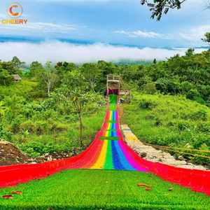 All'aperto arcobaleno slide ride di plastica colorata slide truck per parco giochi gioco arcobaleno scivolo - Product Image 6