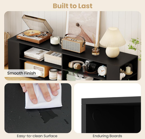 <span class=keywords><strong>Meuble</strong></span> TV moderne en bois <span class=keywords><strong>pour</strong></span> téléviseurs jusqu'à 65 pouces, centre de divertissement avec 8 étagères ouvertes, armoire de rangement universelle <span class=keywords><strong>pour</strong></span> salon - Product Image 4