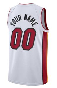 2024-25 New Miami Hochwertiges Basketball trikot Genähtes Logo Gesticktes Trikot Benutzer definiertes Trikot mit Logo - Product Image 4