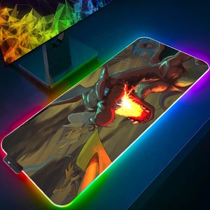 Tapis de souris de bureau G-gengar Poke-mon Rayquaza avec rétroéclairage, tapis de <span class=keywords><strong>clavier</strong></span>, tapis de souris de jeu RGB, tapis d'anime, dérivés - Product Image 2
