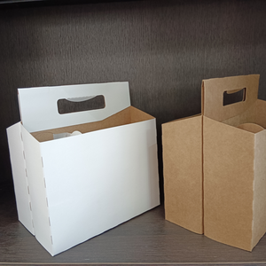 Lot de 6 porte-bouteilles porte-gobelet en carton kraft 12 oz. Porte-bouteille de bière ou de vin pour un <span class=keywords><strong>transport</strong></span> sûr et facile - Product Image 4
