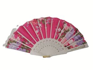 23cm <b>White</b> Plastic Hand Fan Multi-Image Satin Cloth Multi-Color <b>Lace</b> Fashionable Party Promotion Activity New Year Easter - Product Image 3