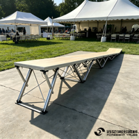 Plataforma de Escenario Plegable de Aluminio Resistente Foresight con Patas Ajustables y Capacidad de 1000 kg