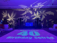 Panneaux de sol vidéo lumineux 3D Pixel DMX pour événements de mariage et spectacles