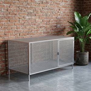 Cage à volailles en métal robuste avec grillage dense de type H, revêtement poudré, fermeture coulissante horizontale, pour l'extérieur, toutes saisons - Product Image 3