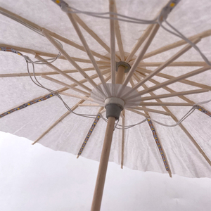 مظلة ورقية ليد مزينة بالزيت صينية يابانية ديكور مهرجان زفاف تضيء مظلة دراما بيضاء مظلة حرفية لوازم تنكرية - Product Image 5