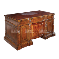 Bureau d'écriture classique en bois massif de style américain, haut de gamme, personnalisé, pour salle d'étude, bureau, villa, maison, usage commercial