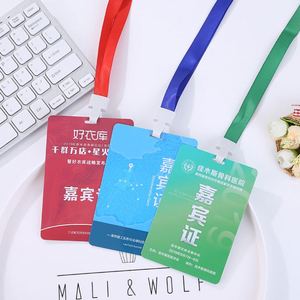 บัตรผ่านข้อมูลรับรองความปลอดภัยสูงป้าย PVC โลโก้ที่ออกแบบได้ตามที่ต้องการ - Product Image 3