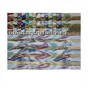 Tela Orgánica Estampada Digital Premium Roto Zohra con Bordado Dorado de 44 Pulgadas, Resistente al Agua, Ligera, 100% Ideal para Vestidos de Novia - Product Image 1