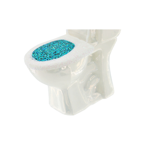 Adorno colgante para inodoro de cristal blanco hecho a mano de lujo de nuevo estilo, decoraciones para árboles de <span class=keywords><strong>Navidad</strong></span> para sala de estar - Product Image 3