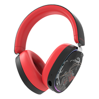 WOOKING HS Pro Triple Mode Wireless untuk Headset Gaming 5.3 dengan Driver Dinamis 50mm, Earbuds Latensi Rendah, Mikrofon, PC Over-Ear