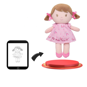 Bambola Super morbida della ragazza del giocattolo di peluche di peluche per il bambino che dorme abbraccio o giocattolo Kawaii per la bambola della società - Product Image 1