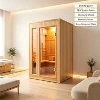 Cabine de sauna sur mesure haut de gamme, sauna infrarouge moderne en bois pour villa de luxe, centre de spa et de bien-être, fabricant