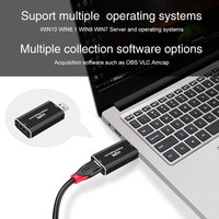 Tarjeta de Captura de Video 4K 60fps de Aleación de Aluminio para Dispositivos USB 3.0, para Transmisión en Vivo de Xbox, Grabación de Juegos en Formato MP4