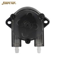 JIHPUMP 12V Micro pompe péristaltique 24V DC pompe à moteur haut débit 640 ml/min 4 rouleaux pour la distribution de liquide