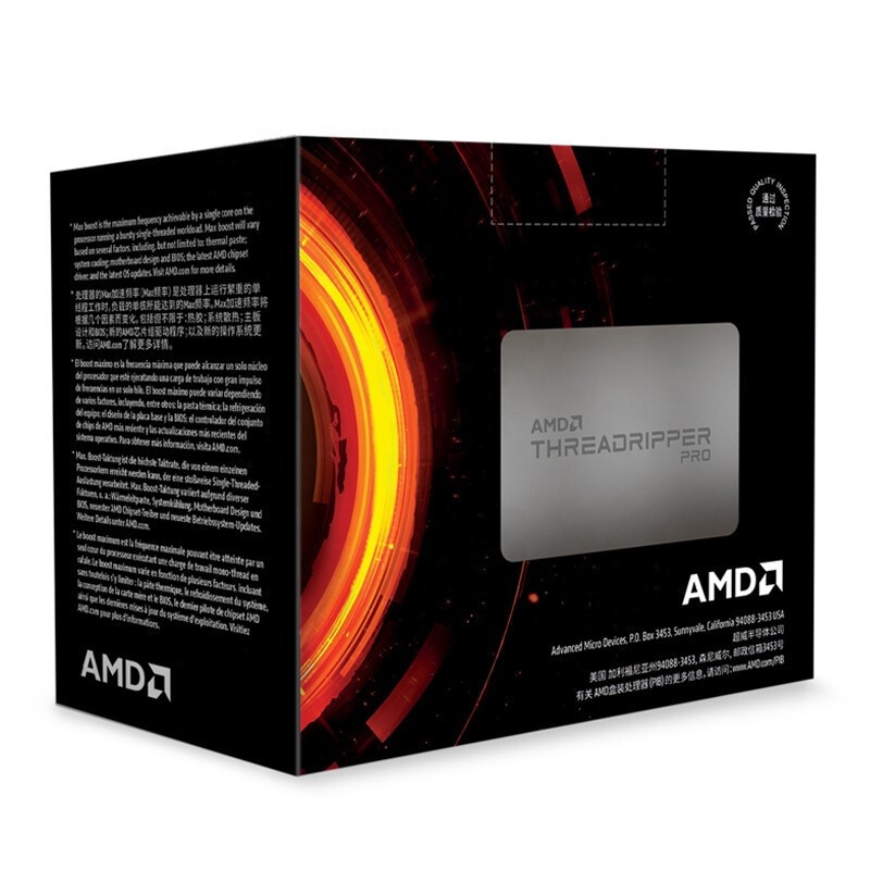 AMD Ry из мультфильма «Холодное сердце» Threadripper PRO 3975WX рабочей станции процессор 32 ядер 64 нити оригинальная коробка WS WRX80E-SAGE SE Wi-Fi материнская плата