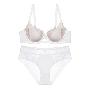 Intimo Sexy in Pizzo Stile Francese, Sottile, con Ricami a Contrasto, Taglie Forti, che Valorizza il Seno, con Dettagli che Esaltano la Silhouette - Product Image 5