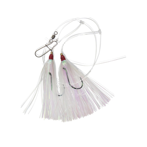 Venta directa de fábrica Ganchos <span class=keywords><strong>Fluke</strong></span> compensados con atado en un líder mono de 40LB con agua salada Marina giratoria de 60LB - Product Image 5
