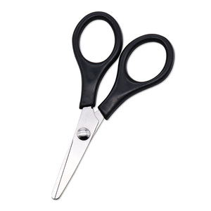 Office Scissors Stainless Steel Black Straight Head Home Use Trim Thread Ends Bulk Size - Product Image 1