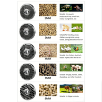 Nouvelle machine à granulés d'aliments pour animaux de ferme, gamme complète, haute productivité, 2000 kg/h, diesel/électrique, acier inoxydable, personnalisable, 2-12 mm