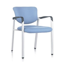 Chaise de formation empilable moderne, chaise de visiteur rembourrée en tissu Inte Connect pour salle d'événements et espace d'assemblage éducatif