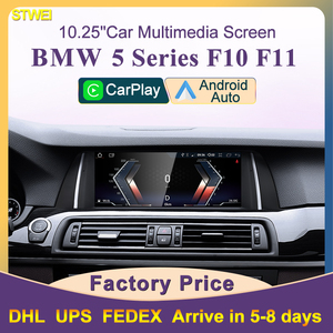 STWEI จอสัมผัสไร้สายขนาด 10.25 นิ้ว รองรับ CarPlay และ Android Auto สำหรับรถยนต์ BMW ซีรีส์ 5 รุ่น F10 F11 ระบบ CIC พร้อมบลูทูธและ DSP - Product Image 2