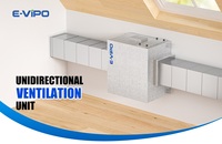 Unité unidirectionnelle à économie d'énergie Équipement de système de ventilation d'air frais flexible MVHR HEPA Entrepôts Salles propres de laboratoire