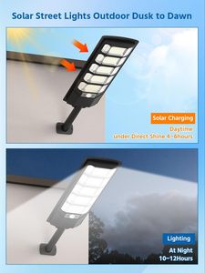Road Outdoor Smart <b>Sensor</b> Control IP65 Waterproof ABS 50W-300W LED LiFePO4 <b>Battery</b> 2700-7000K Color Temp Solar Street <b>Light</b> - Product Image 4