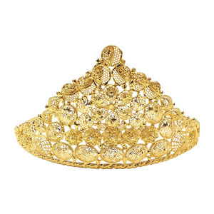 Best-selling Popular 24K Gold Plated Stainless Steel <b>Jewelry</b> Formal Style Crown and Accessory - Product Image 1
